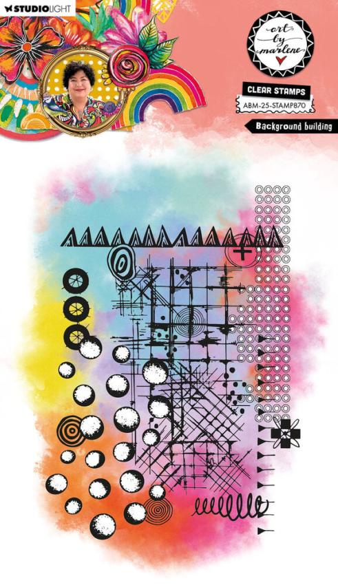 Art By Marlene - Stempelset "Background Building" Clear Stamps