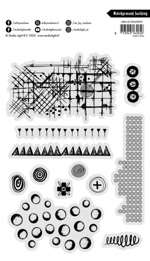 Art By Marlene - Stempelset "Background Building" Clear Stamps