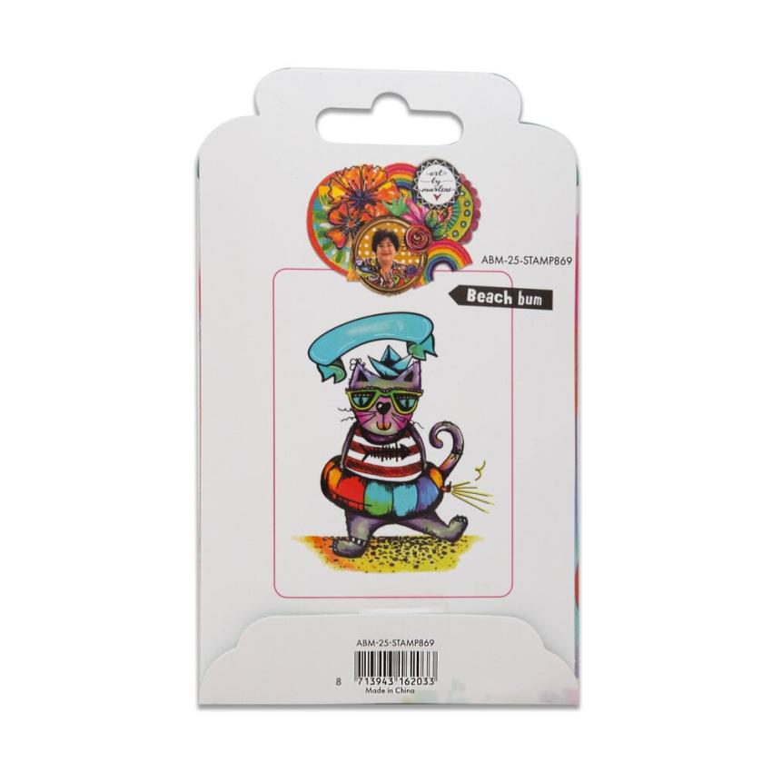 Art By Marlene - Stempelset "Beach Bum"  Cling Stamp