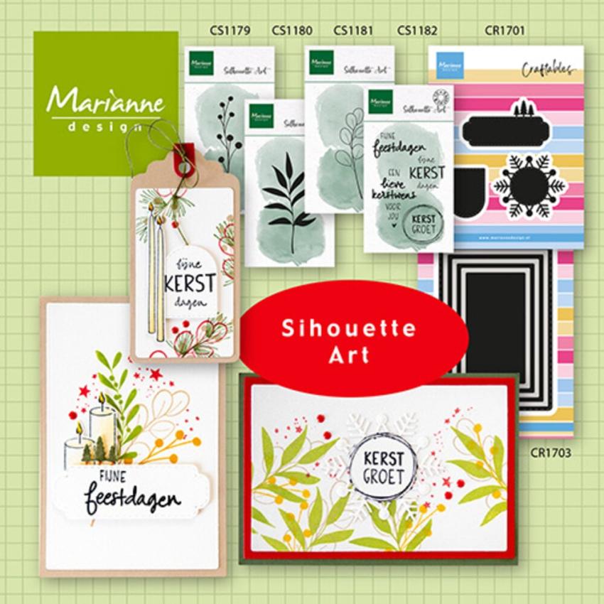 Marianne Design - Stempel "Silhouette Art Laurel" Clear Stamps