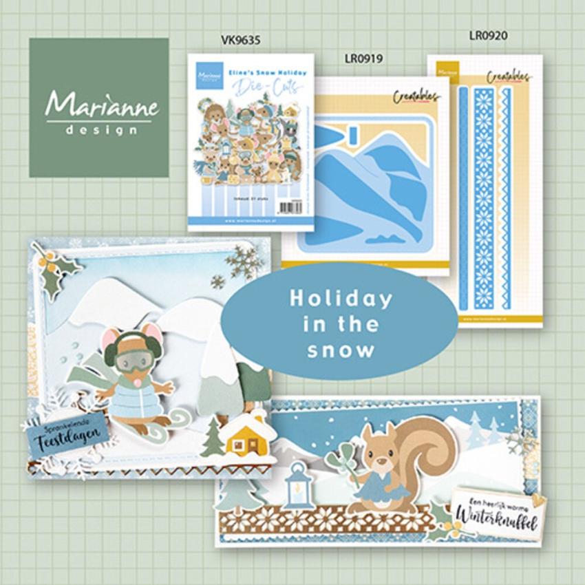Marianne Design - Präge- und Stanzschablone "Nordic Winter Strips" Creatables Dies