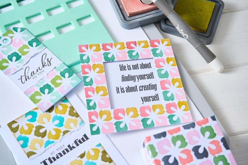 Sizzix - Schablone "Flower Power" Stencil