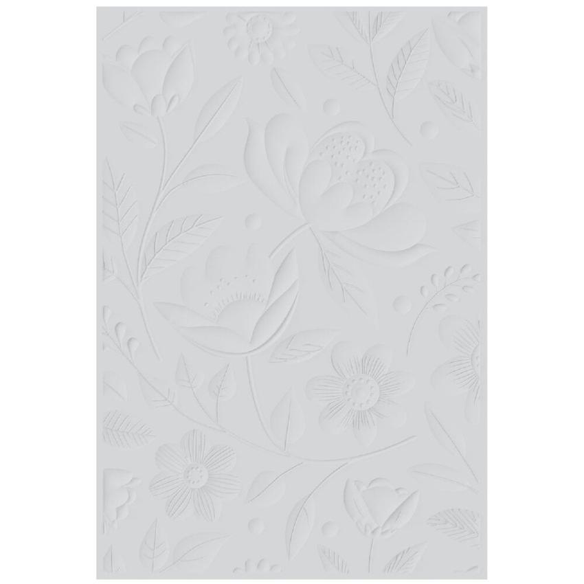 Sizzix - 3D Prägefolder "Happy Garden #1" Embossing Folder Design by Catherine Pooler
