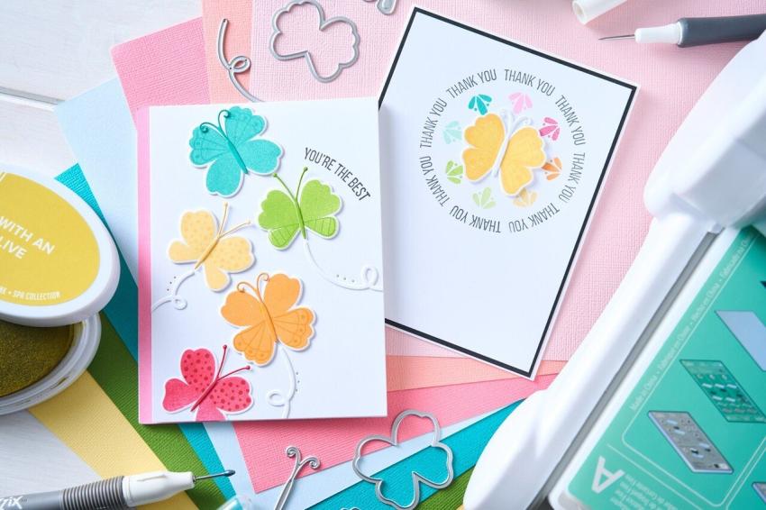 Sizzix - Stempelset "Overarching Sentiments" Clear Stamps Design by Catherine Pooler