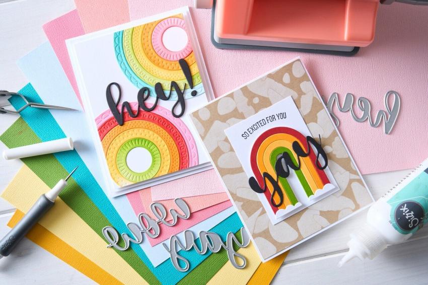 Sizzix - Schablone "Paper Scraps" Layered Stencil Design by Catherine Pooler