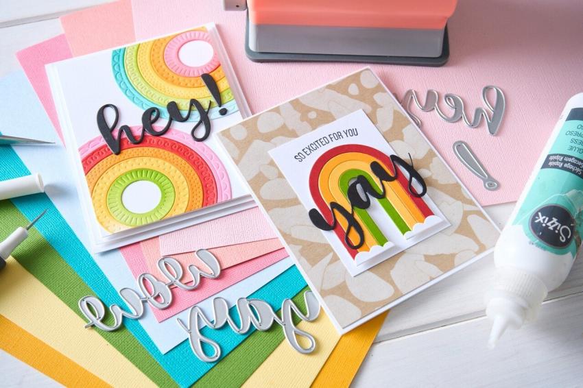 Sizzix - Stanzschablone "Rainbow Arches" Thinlits Craft Dies by Catherine Pooler