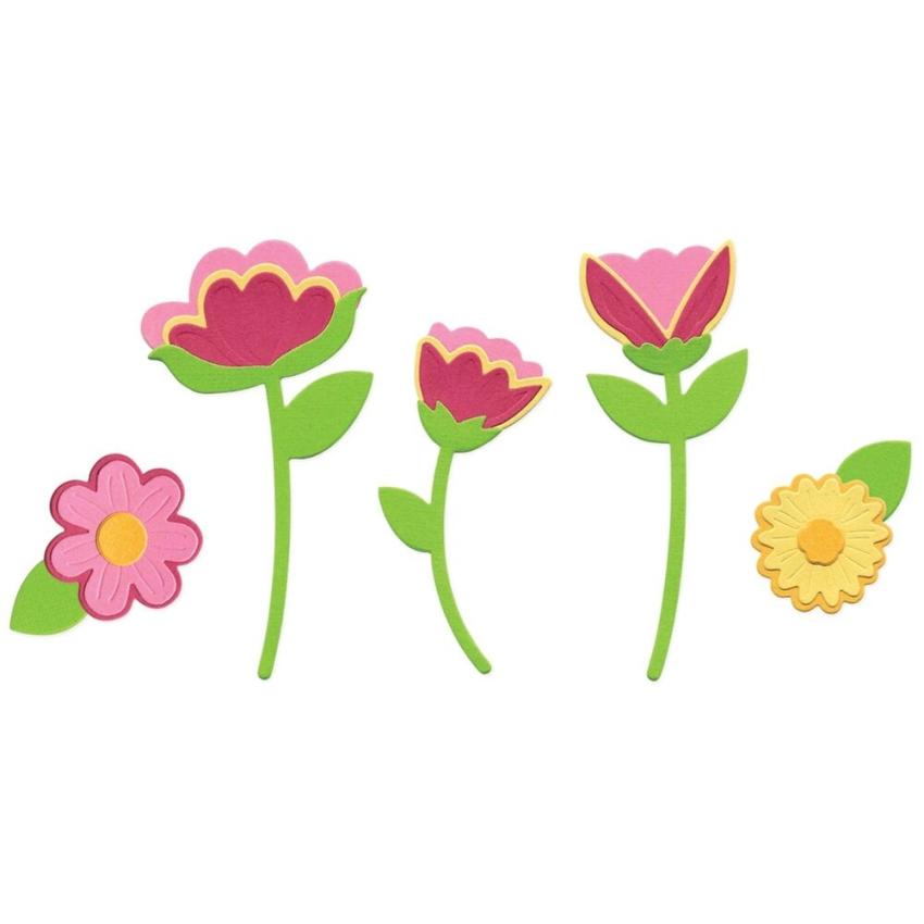 Sizzix - Stanzschablone "Whimsy Blooms #2" Framelits Craft Dies Design by Catherine Pooler