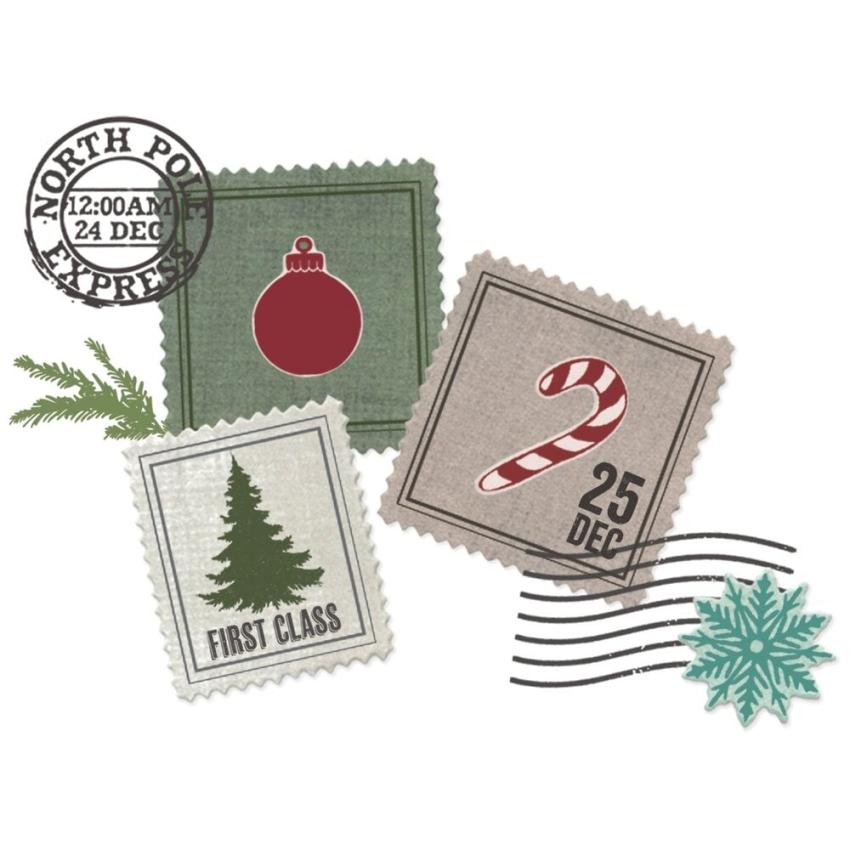 Sizzix - Stanzschablone & Stempelset "Special Delivery" Framelits Craft Dies & Clear Stamps by 49 and Market