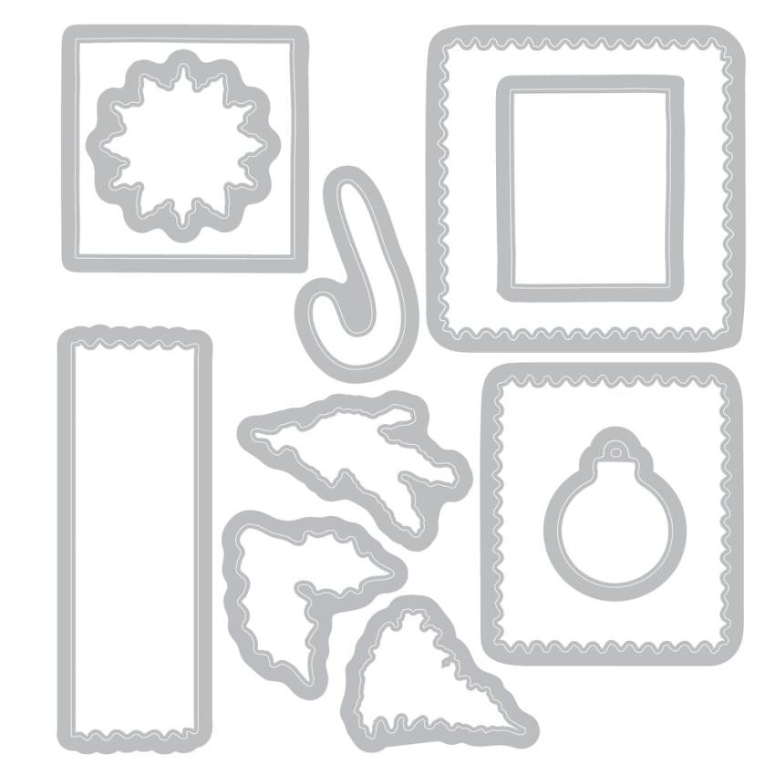 Sizzix - Stanzschablone & Stempelset "Special Delivery" Framelits Craft Dies & Clear Stamps by 49 and Market