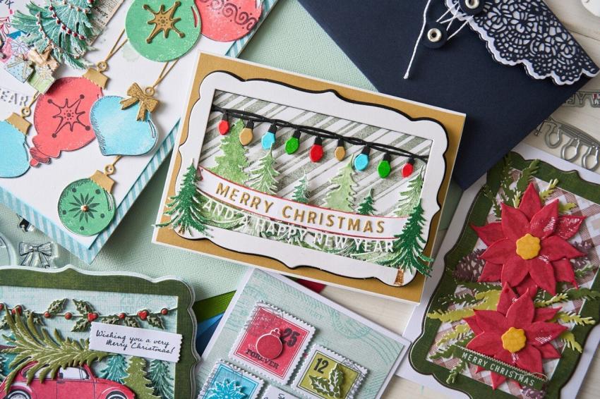Sizzix - Stempelset "Tartan" Clear Stamps Design by 49 and Market