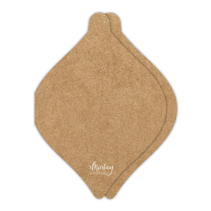 Mintay Papers - Schachtel - Box "Bauble" Card Box Base Kraft 14,5x20,5cm - 3 Stück