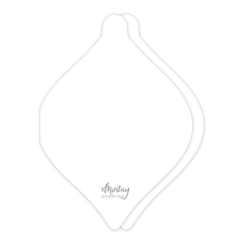 Mintay Papers - Schachtel - Box "Bauble" Card Box Base White 14,5x20,5cm - 3 Stück