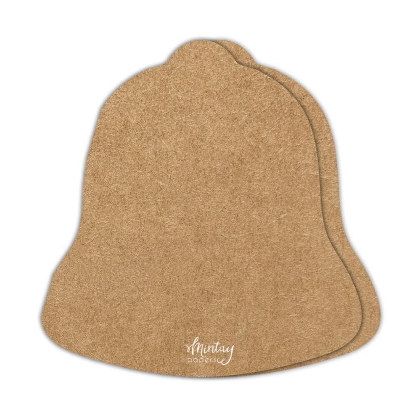 Mintay Papers - Kartenbasis "Bell" Card Base Kraft 14x15cm - 5 Stück