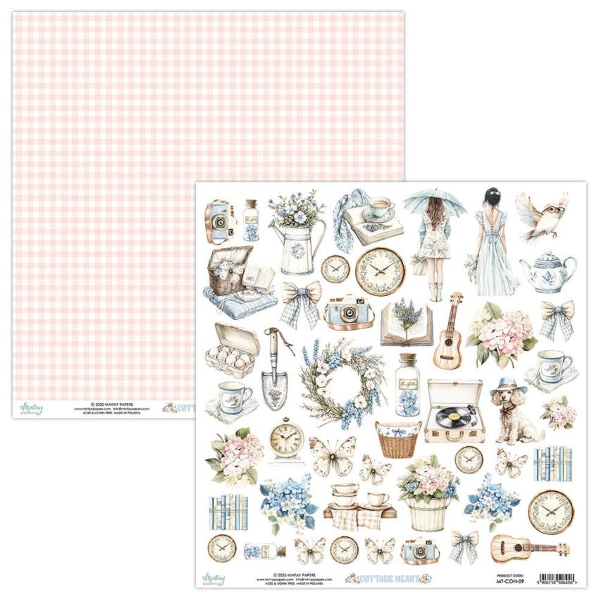 Mintay Papers - Papier Elemente "Cottage Heart" Paper Elements 12x12 Inch