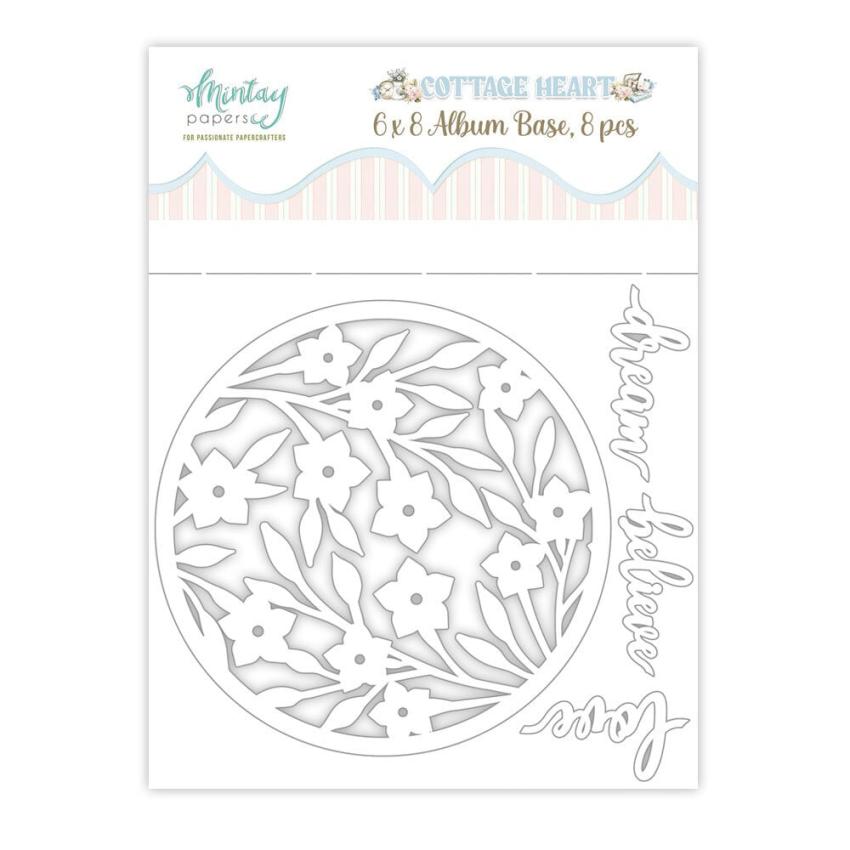 Mintay Papers "Cottage Heart" Chipbaord Album Base 6x8 Inch
