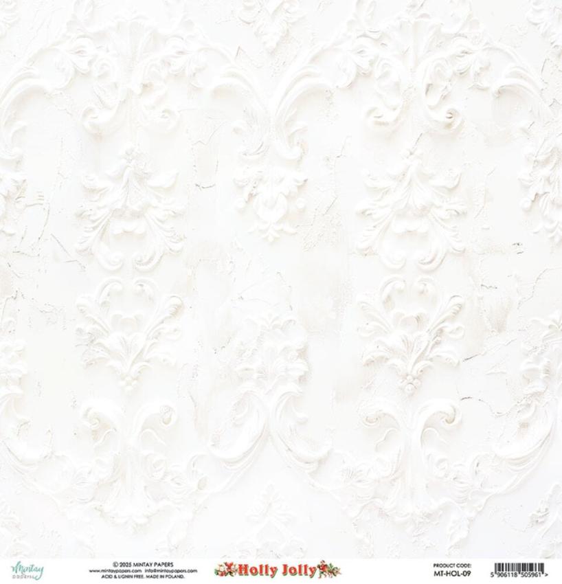 Mintay Papers - Papier Elemente "Holly Jolly" Paper Elements 12x12 Inch