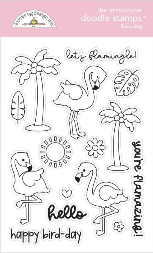 Doodlebug Design - Stempelset "Summer Fun Flamazing"