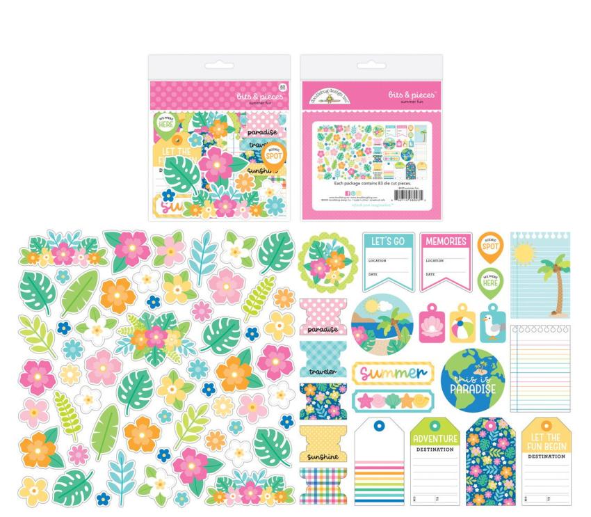 Doodlebug Design - Stanzteile "Summer Fun" Bits & Pieces