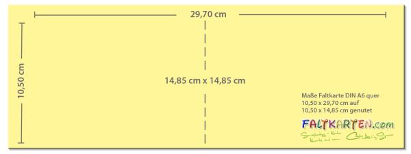 Doppelkarte - Faltkarte 220g/m² DIN A6 quer in struktur naturell