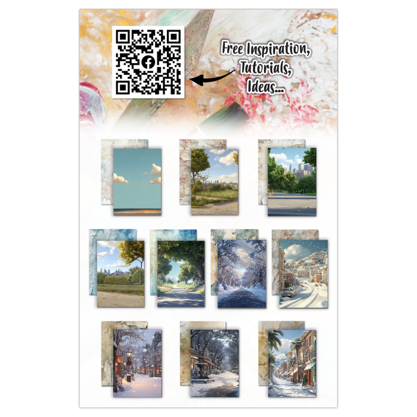 AALL and Create - Designpapier "Seasoned Trails" Paper Pack A5 - 10 Bogen
