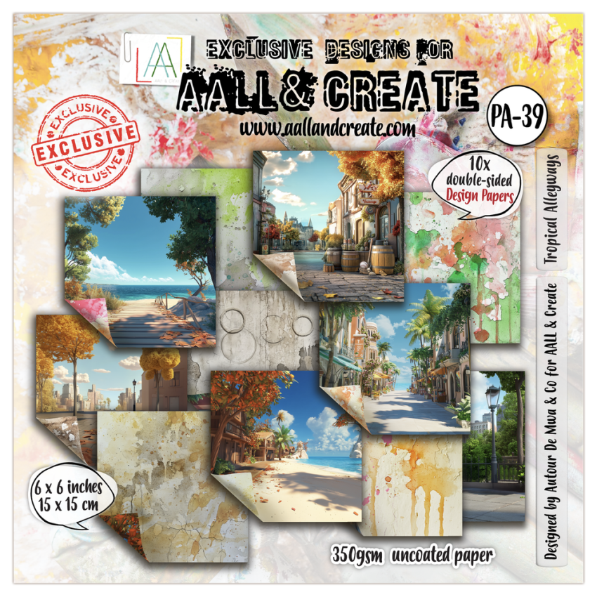 AALL and Create - Designpapier "Tropical Alleyways" Paper Pack 6x6 Inch - 10 Bogen