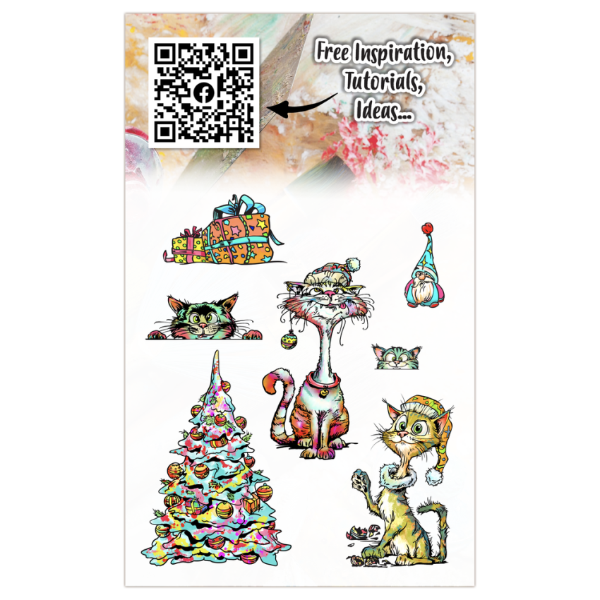 AALL and Create - Stempelset A6 "Catmas Capers" Clear Stamps