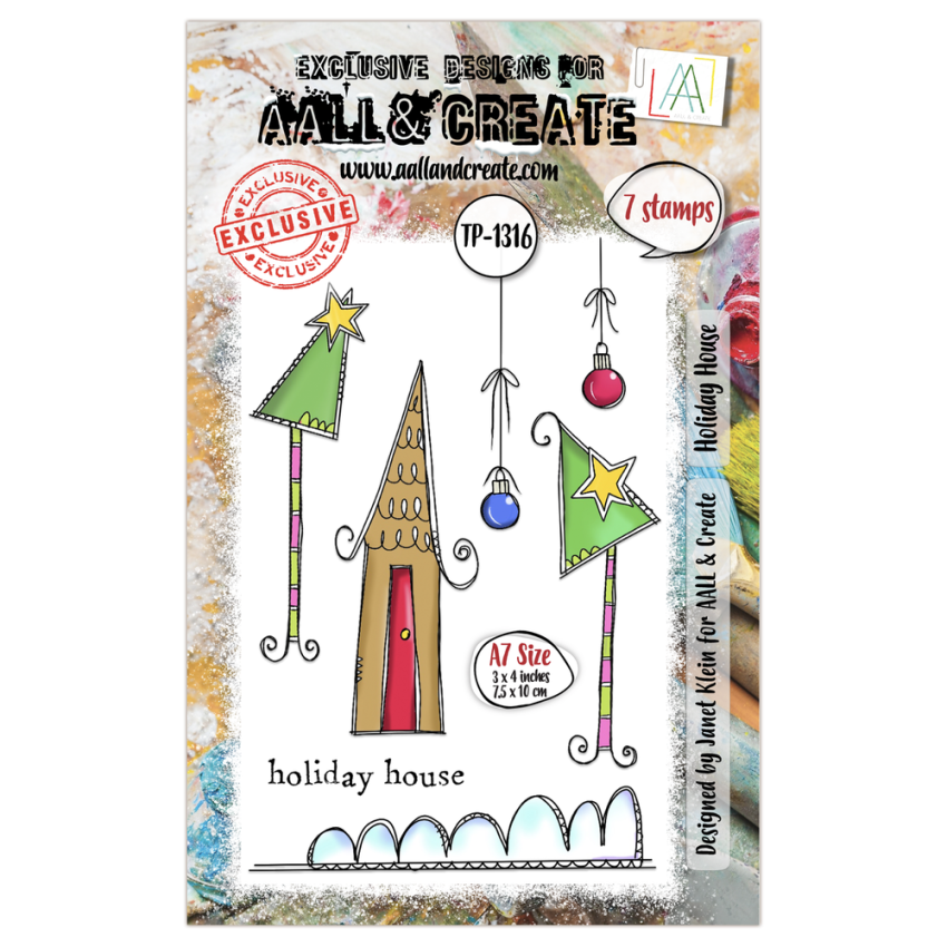 AALL and Create - Stempelset A7 "Holiday House" Clear Stamps