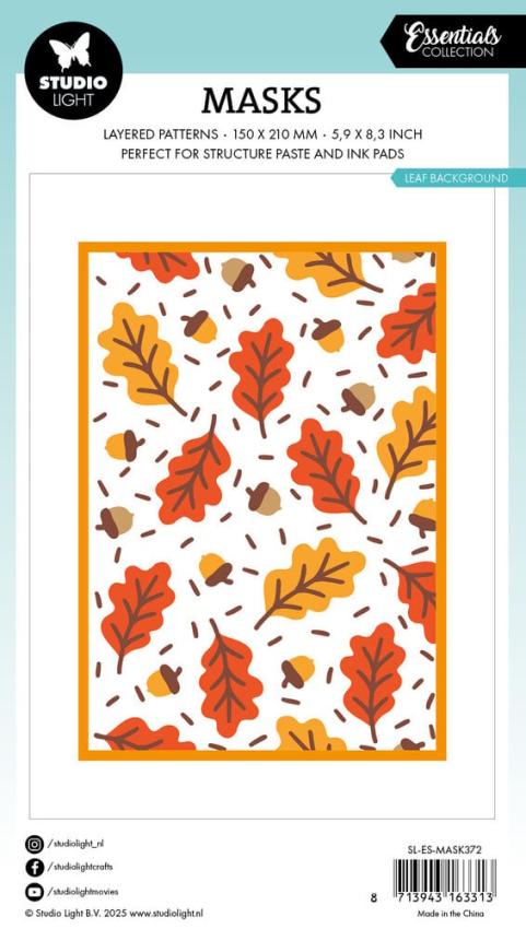 Studio Light - Schablone "Leaf Background" Stencil  