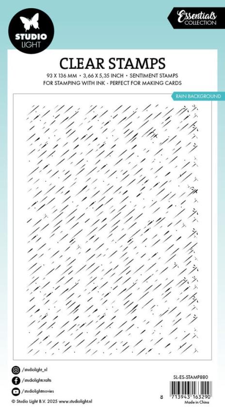 Studio Light - Stempel "Rain Background" Clear Stamps