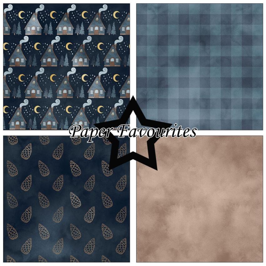 Paper Favourites - Designpapier "Winter Night" Paper Pack 12x12 Inch 8 Bogen