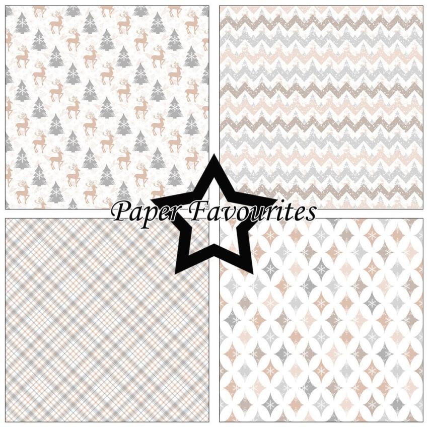 Paper Favourites - Designpapier "Winter Wishes" Paper Pack 12x12 Inch 8 Bogen