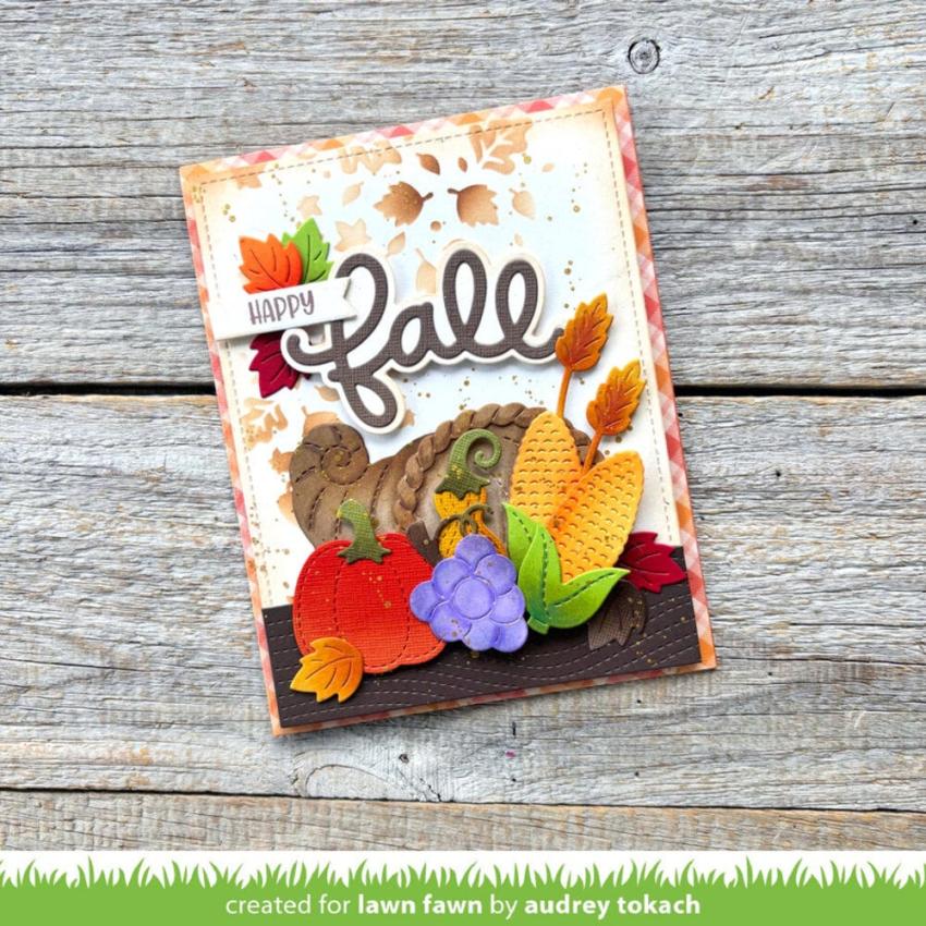 Lawn Fawn - Schablone "Autumn Breeze" Stencil