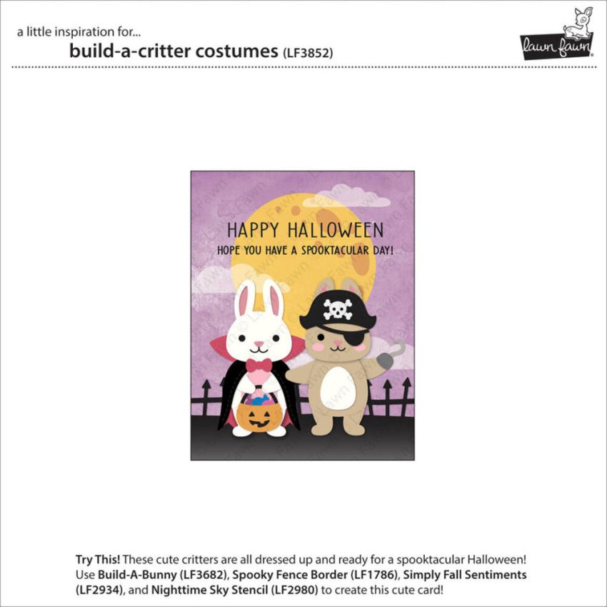Lawn Fawn - Stanzschablone "Build-A-Critter Costumes" Dies
