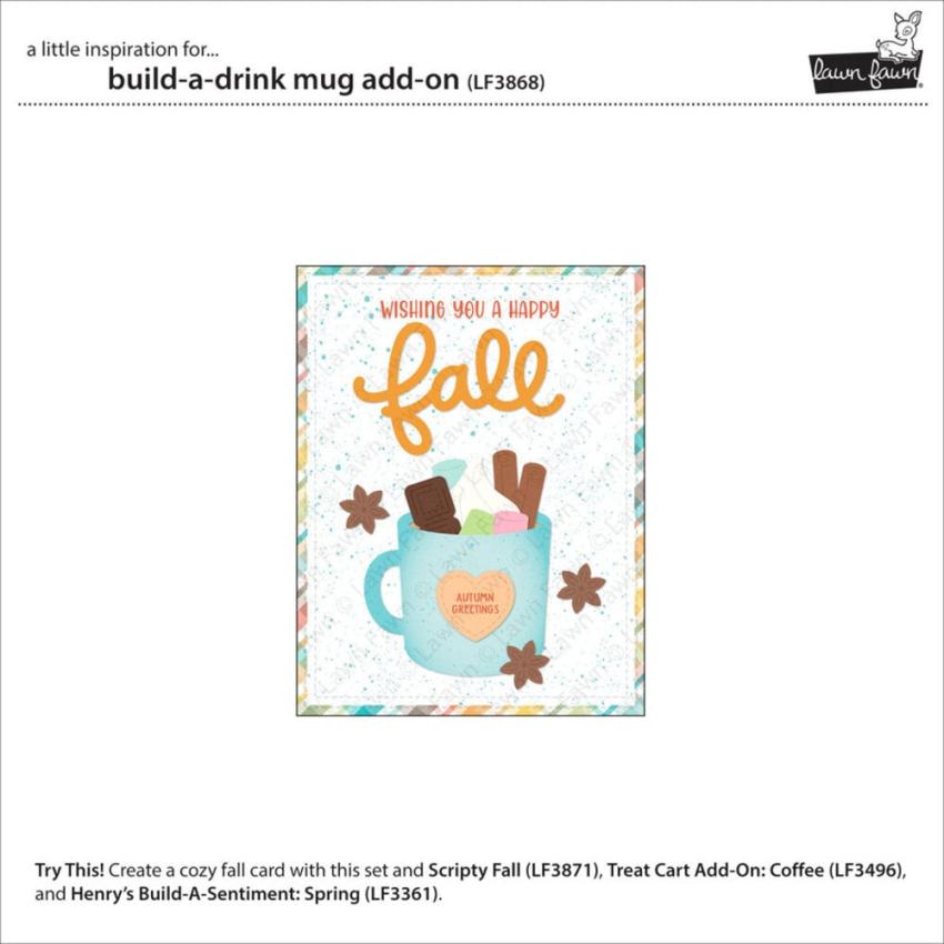Lawn Fawn - Stanzschablone "Build-A-Drink Mug" Add-on Die