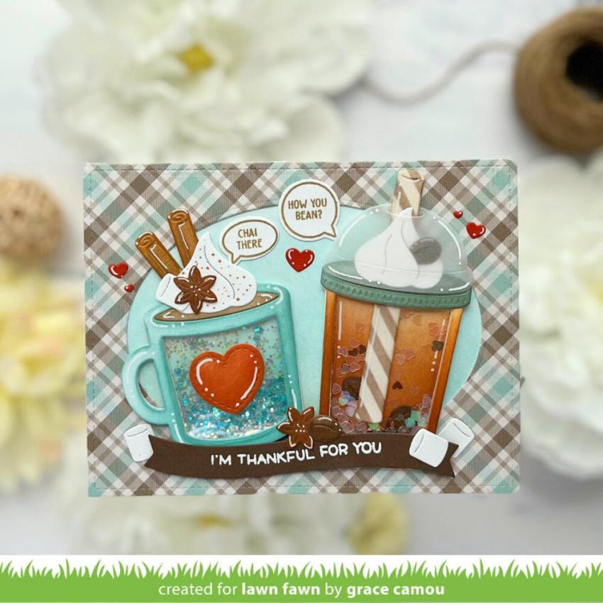 Lawn Fawn - Stanzschablone "Build-A-Drink Mug" Add-on Die