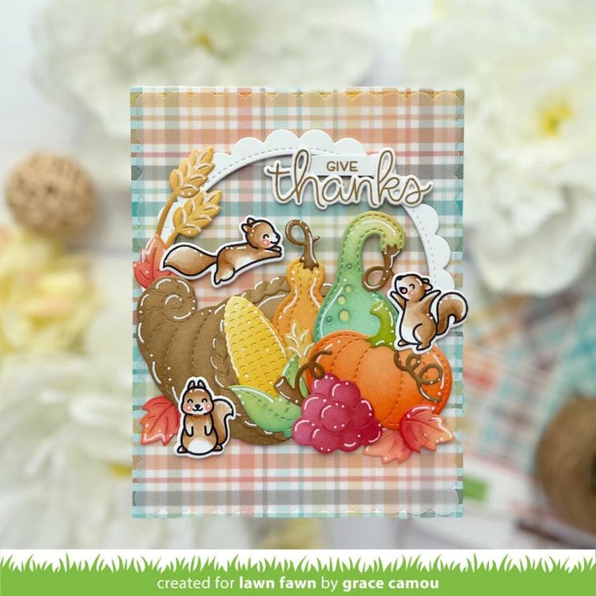 Lawn Fawn - Stanzschablone "Cornucopia" Dies