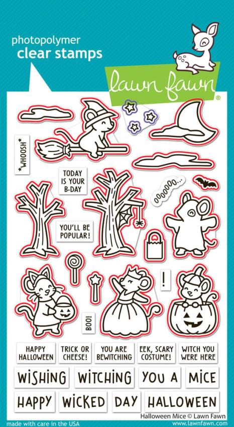 Lawn Fawn - Stanzschablone "Halloween Mice" Dies