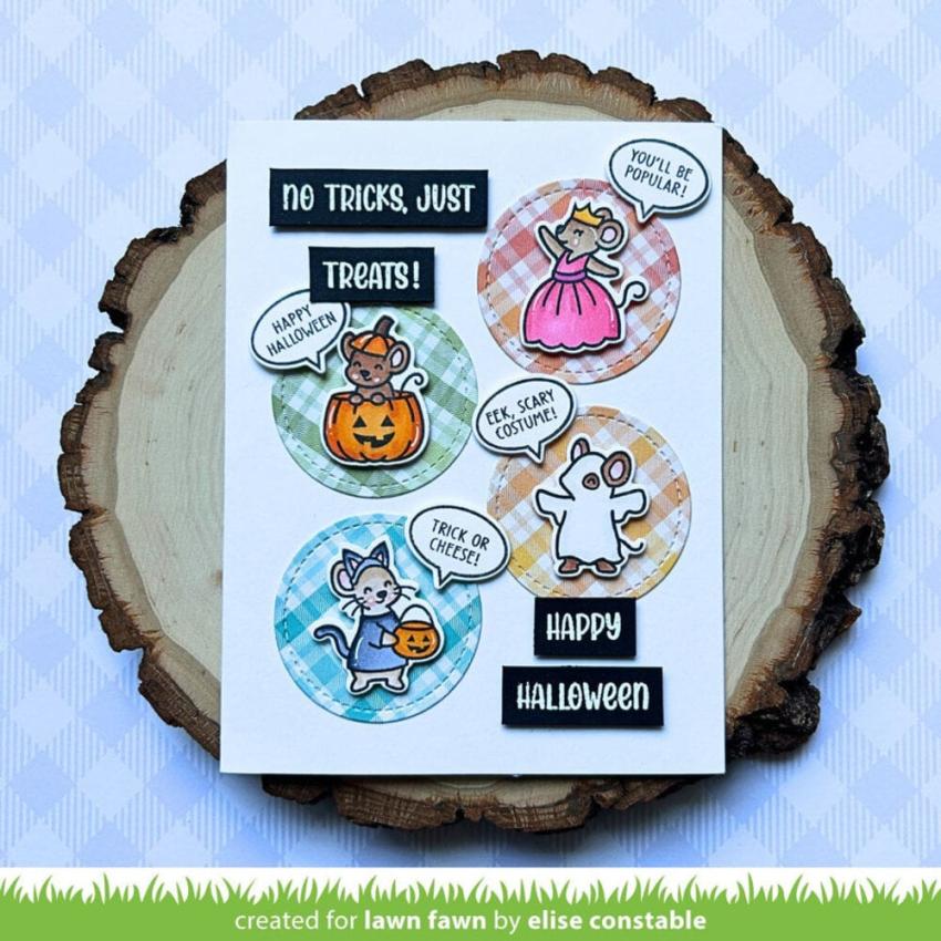 Lawn Fawn - Stempelset "Henry's Build-A-Sentiment Fall" Clear Stamps