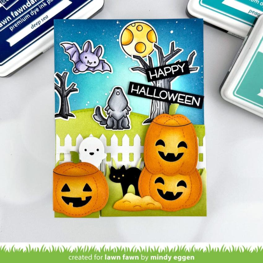 Lawn Fawn - Stanzschablone "Knock, Knock, Who's There? Rectangle Door" Add-on Die