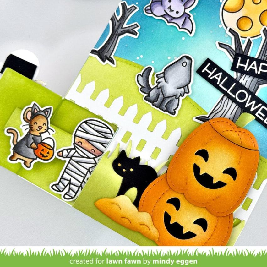 Lawn Fawn - Stanzschablone "Knock, Knock, Who's There? Rectangle Door" Add-on Die