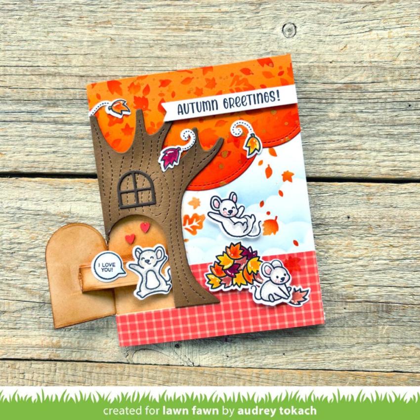 Lawn Fawn - Stanzschablone "Knock, Knock, Who's There? Tree" Add-on Die