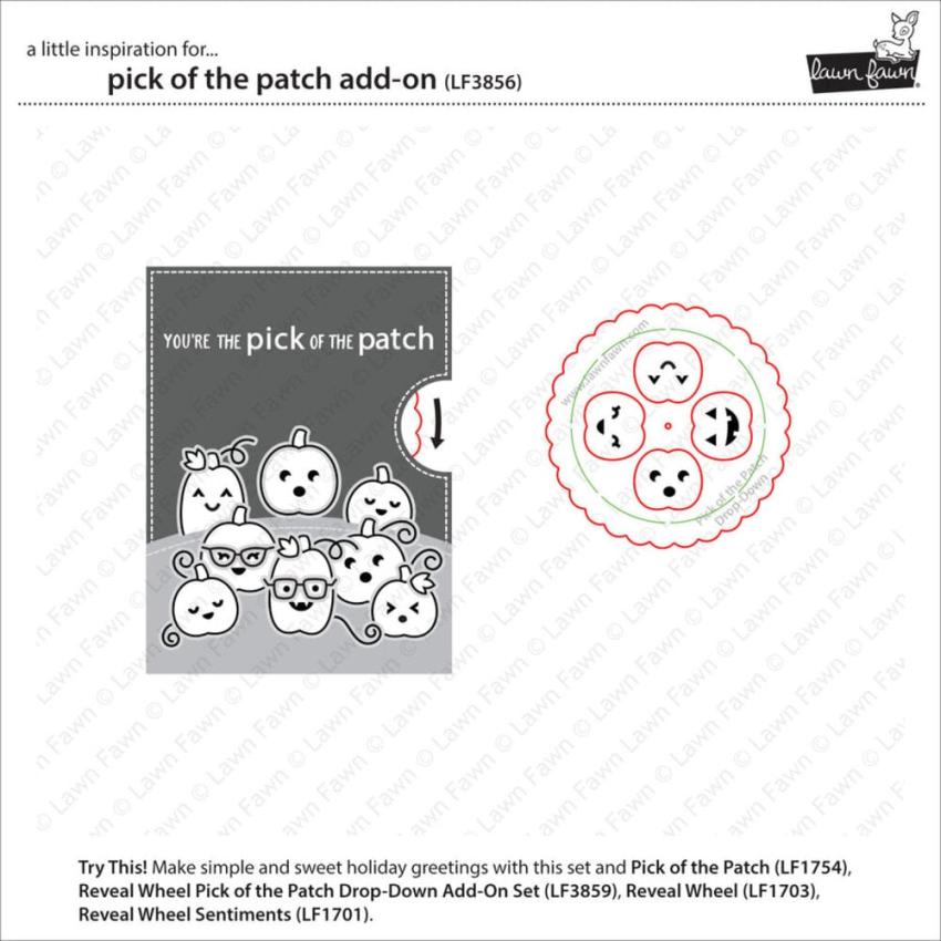 Lawn Fawn - Stempelset "Pick of the Patch" Clear Stamp Add-On