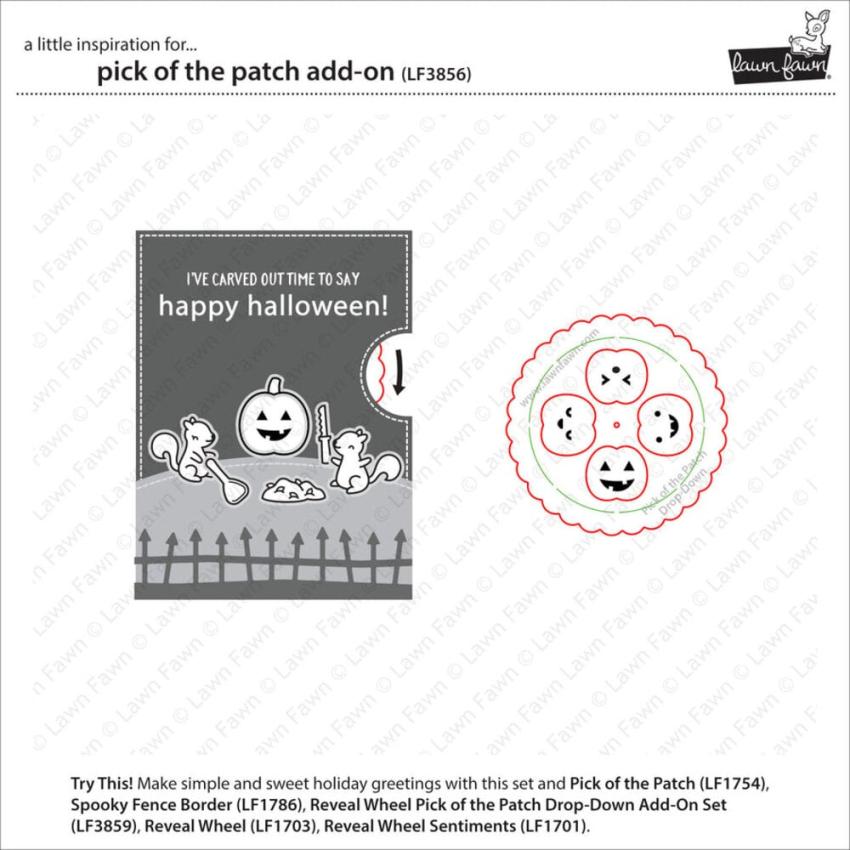 Lawn Fawn - Stempelset "Pick of the Patch" Clear Stamp Add-On