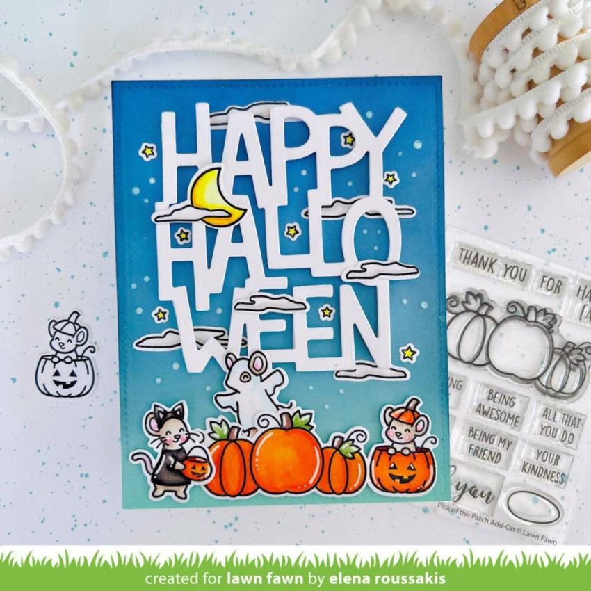 Lawn Fawn - Stempelset "Pick of the Patch" Clear Stamp Add-On