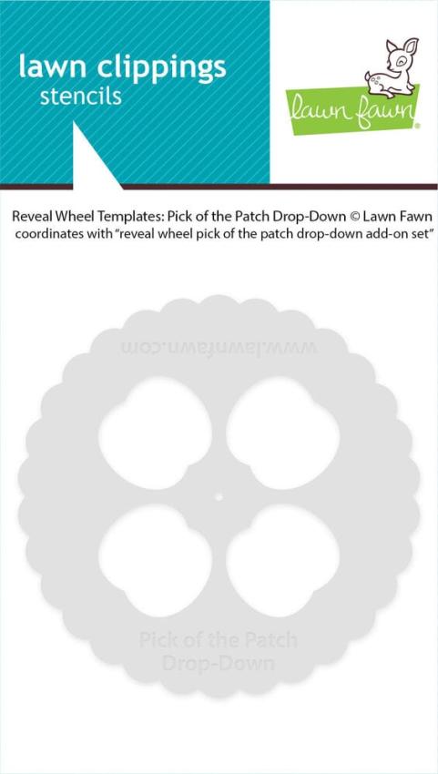 Lawn Fawn - Schablone "Pick of the Patch Drop-Down Templates" Stencil