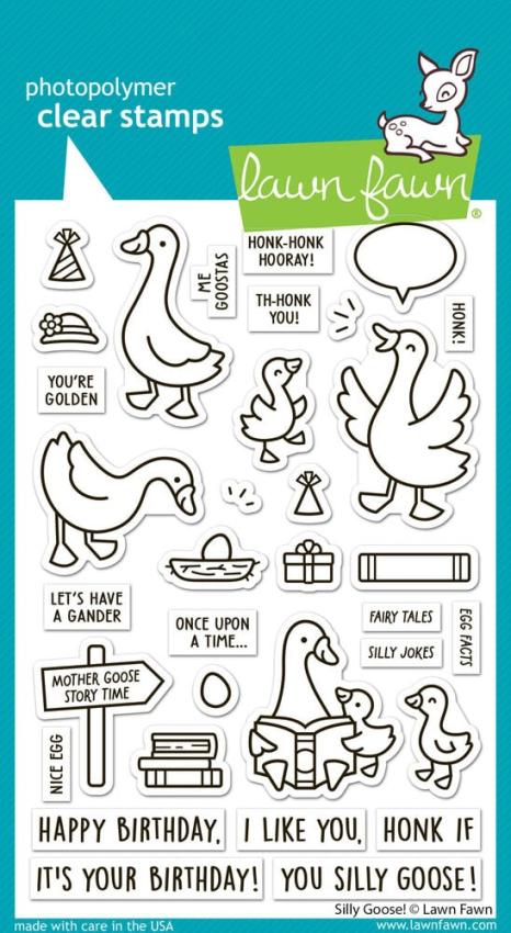Lawn Fawn - Stempelset "Silly Goose!" Clear Stamps