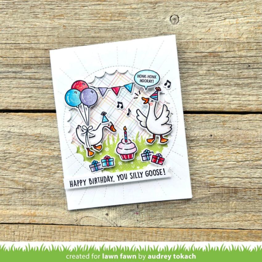 Lawn Fawn - Stempelset "Silly Goose!" Clear Stamps