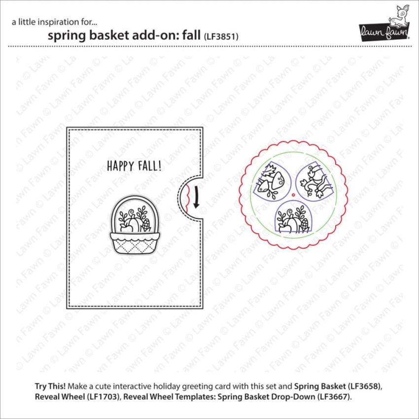 Lawn Fawn - Stempelset "Spring Basket" Clear Stamp Add-On