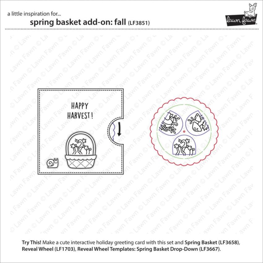 Lawn Fawn - Stempelset "Spring Basket" Clear Stamp Add-On