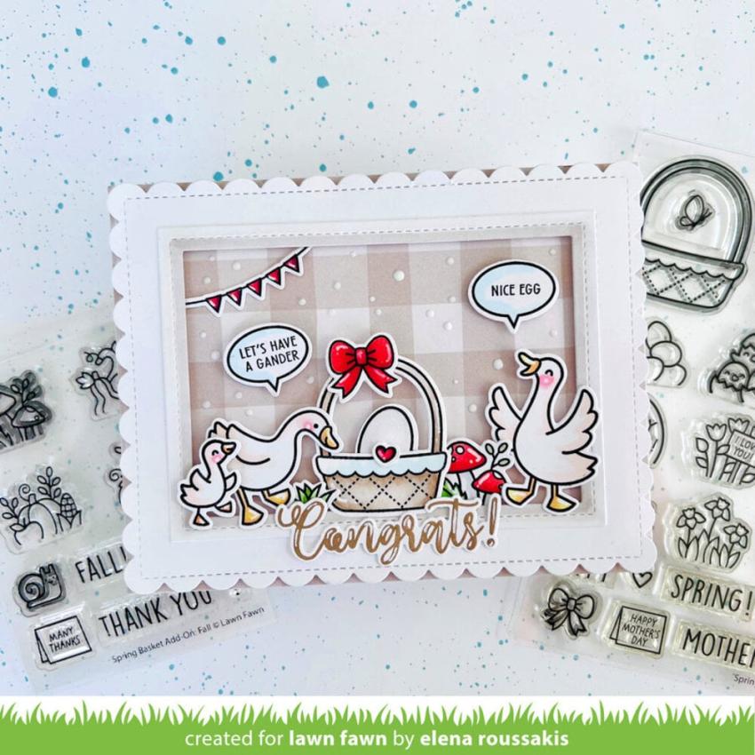 Lawn Fawn - Stempelset "Spring Basket" Clear Stamp Add-On